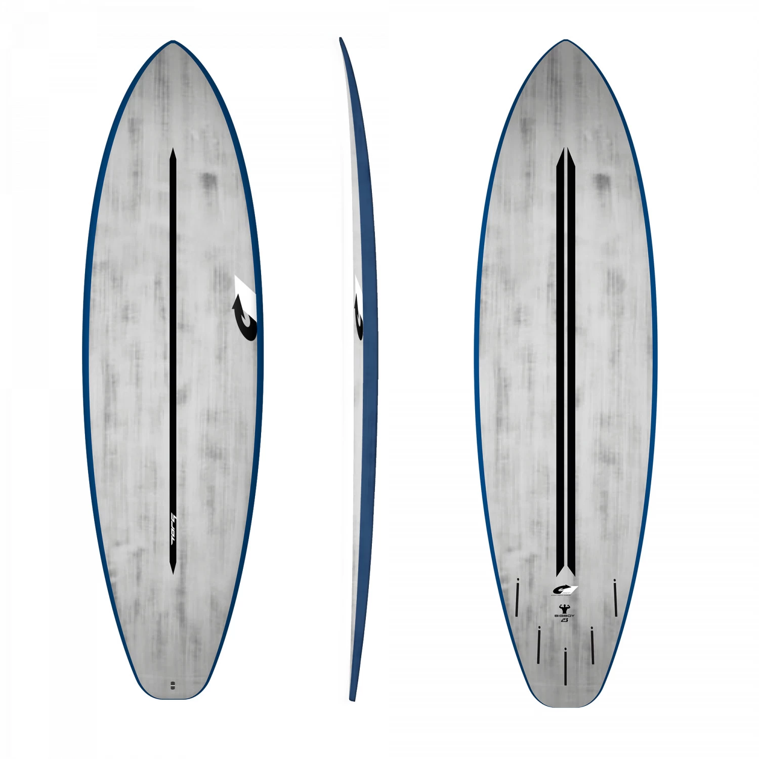 Planches Surf Hybrides Torq ACT Bigboy 23 Gris Brossé 1 Planches Surf Hybrides Torq ACT Bigboy 23 Gris Brossé