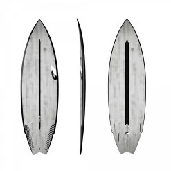 Planches Surf Shortboard Torq ACT Go-Kart Gris Brossé / Noir 2022