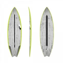 Planches Surf Shortboard Torq ACT Go-Kart Gris Brossé / Jaune 2022