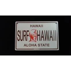 Accessoires Surf Surfpistols Plaque Déco Metal Aloha State