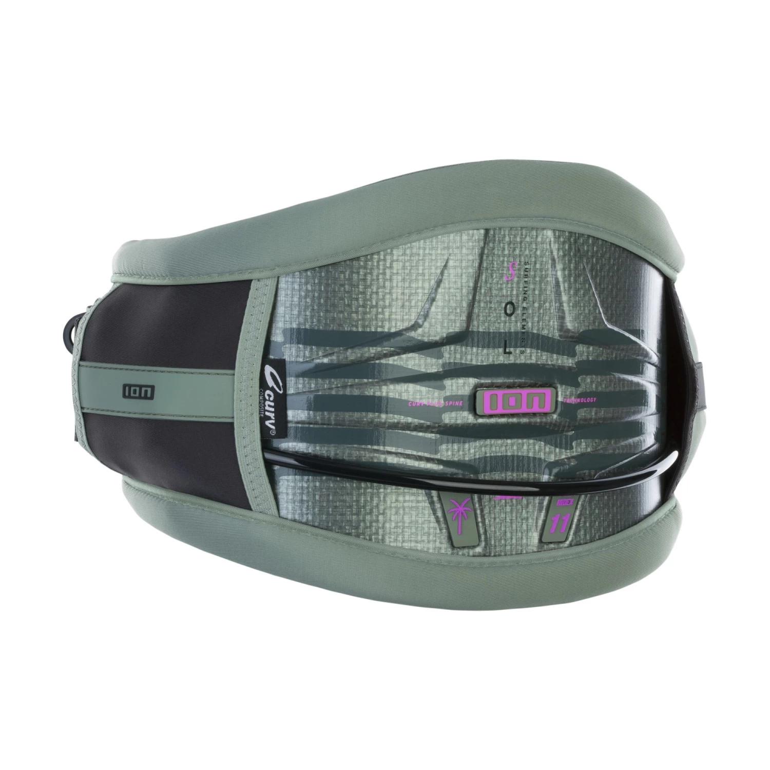 Harnais Kitesurf Ceinture Ion Sol Curv - Light Olive 2023 1 Harnais Kitesurf Ceinture Ion Sol Curv - Light Olive 2023