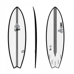 Planches Surf Fish Torq X-LITE Pod Mod Blanc/Noir 2022